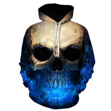 Load image into Gallery viewer, Cloudstyle Skulls Hoodies Hot Selling Hooded Sweatshirt Streetwear Style Pullover Plus Size Sportwear 3d Tracksuits Plus Size