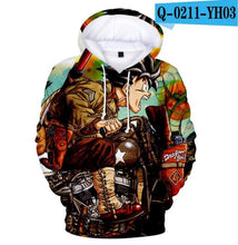 Load image into Gallery viewer, Aikooki Yellow And Blue 3D Fire Hoodies Men Sweatshirts Women Hoodies 3D Fire Print Fashion Winter Handsome Hooded Male 3D Hoody