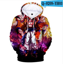 Load image into Gallery viewer, Aikooki Yellow And Blue 3D Fire Hoodies Men Sweatshirts Women Hoodies 3D Fire Print Fashion Winter Handsome Hooded Male 3D Hoody