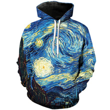 Load image into Gallery viewer, YX GIRL Drop shipping 2018 New Fashion Sweatshirt Starry Night By Vincent Van Gogh 3D Print Men's Women's Casual Pullovers WZ-22