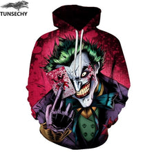 Load image into Gallery viewer, TUNSECHY New Sweatshirts Men Brand Hoodies Men Joker 3D Printing Hoodie Male Casual Tracksuits Size S-XXXL Wholesale and retail