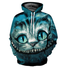 Load image into Gallery viewer, Mr.1991INC New Arrivals Men/Women 3d Sweatshirts Print Cheshire Cat Thin Hooded Hoodies Casual Hoody Pullovers YXQL083